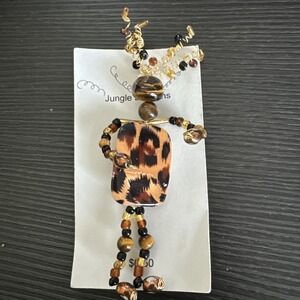 Vintage Handmade Jungle Doll Pin Moveable 4.5"